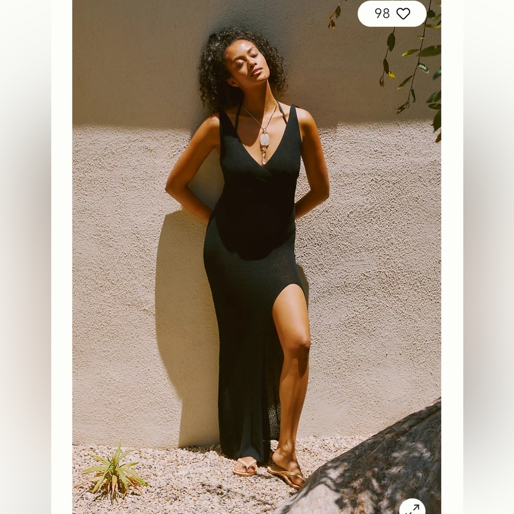 LSPACE Kihei V-Neck Knit Maxi Dress